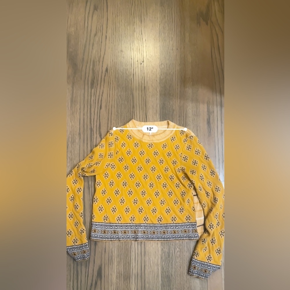 Free People Crewneck Sweater-Size XXS - Picture 5 of 7